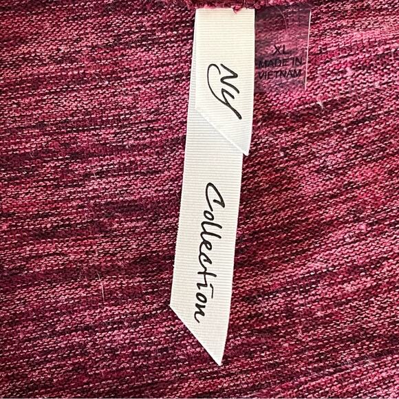 NY Collection Long Sleeve Shoulder Cutout Tunic Top With Grommets - Picture 6 of 10